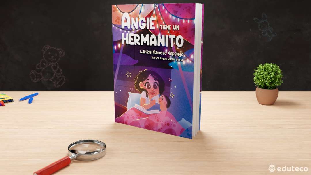 Portada del libro Angie tiene un hermanito autor: Larissa Makosso Mepango