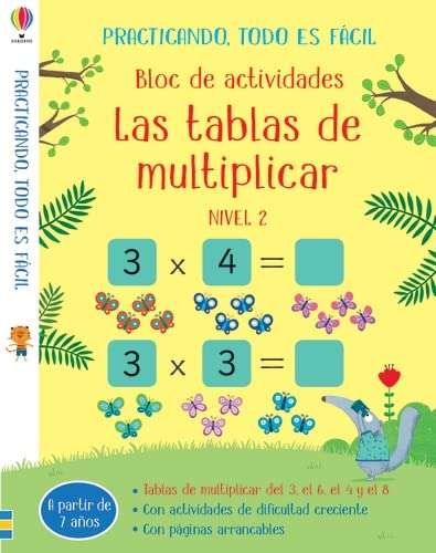 reseña del libro Las tablas de multiplicar : Nivel 2