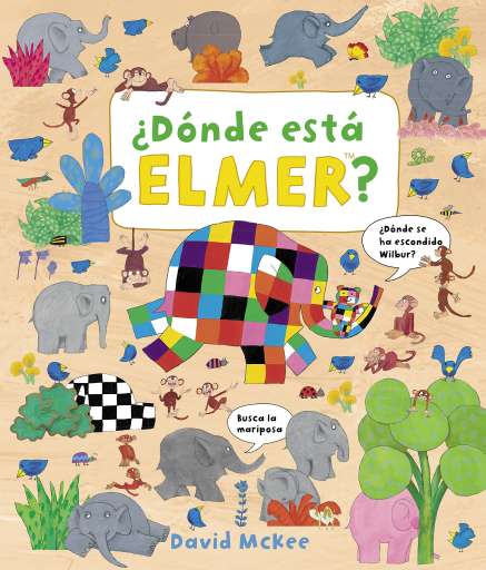 libro ¿Dónde está Elmer? Números