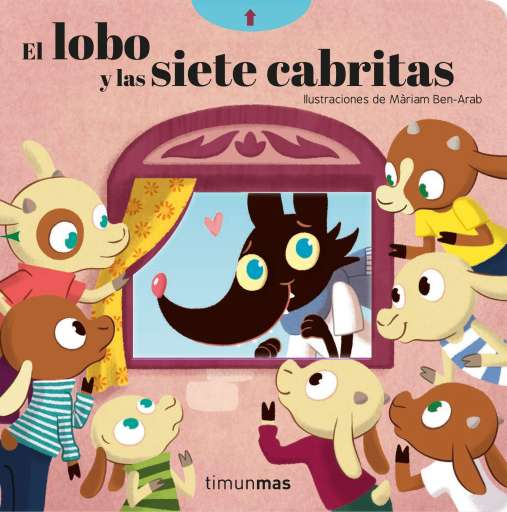 reseña del libro El lobo y las siete cabritas : Con texturas en el interior