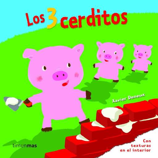 reseña del libro Los tres cerditos: Con texturas en el interior