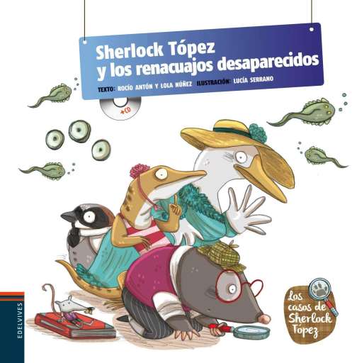 libro Sherlock Tópez y los renacuajos desaparecidos Mismo ilustrador