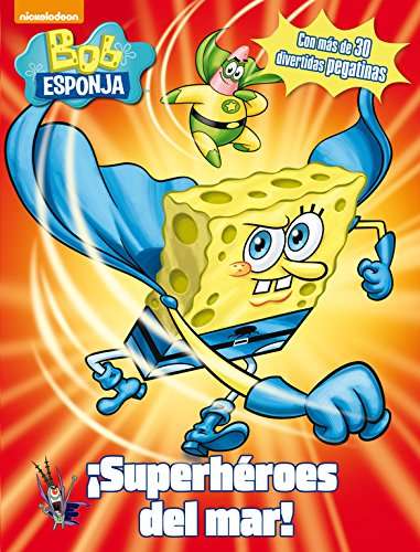 reseña del libro Bob Esponja : ¡Superhéroes del mar!