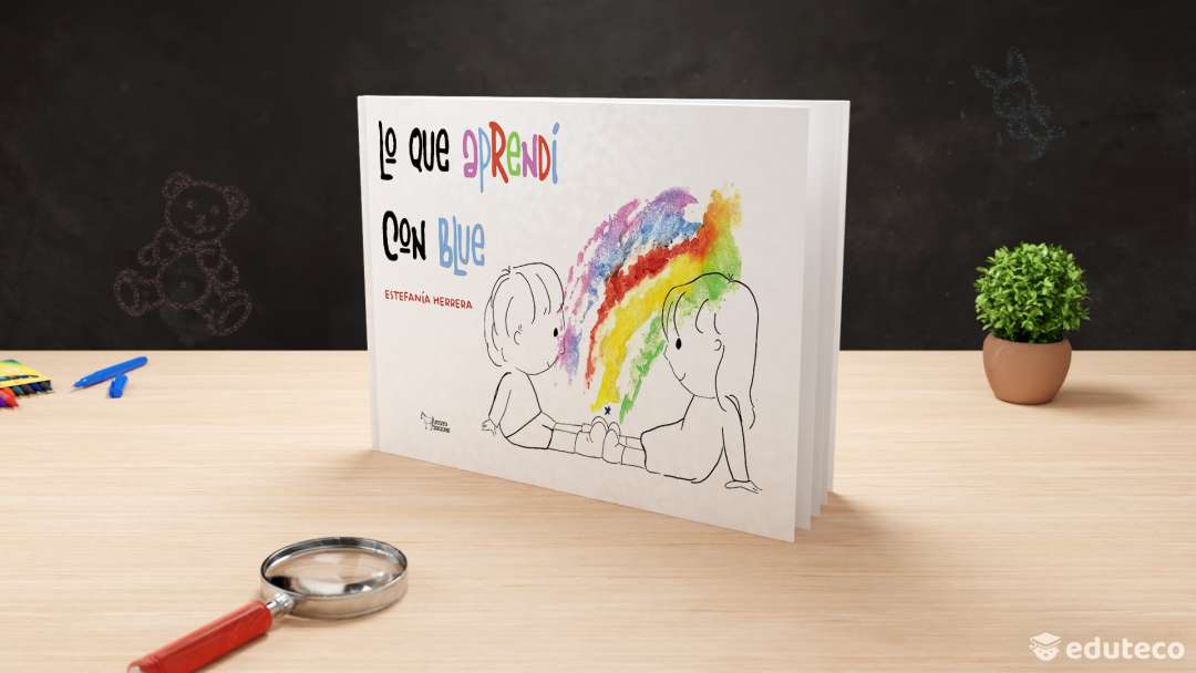 Portada del libro Lo que aprendí con Blue autor: Estefanía Herrera Rodríguez
