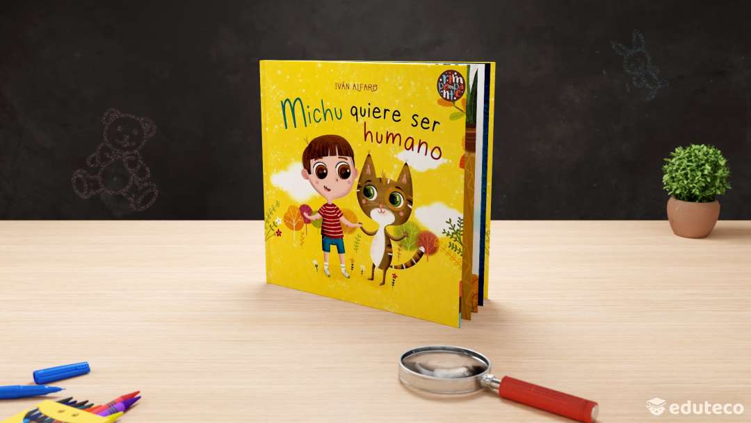 Portada del libro Michu quiere ser humano autor: Iván Alfaro