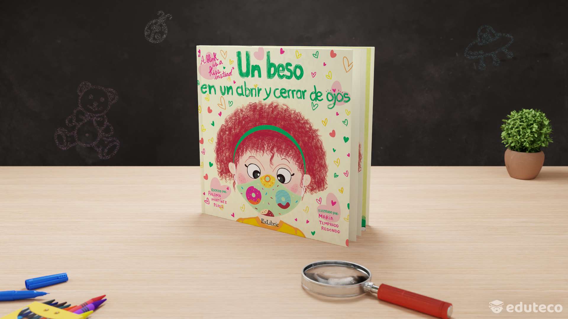 Portada del libro Un beso en un abrir y cerrar de ojos autor: Paloma Martínez Pérez