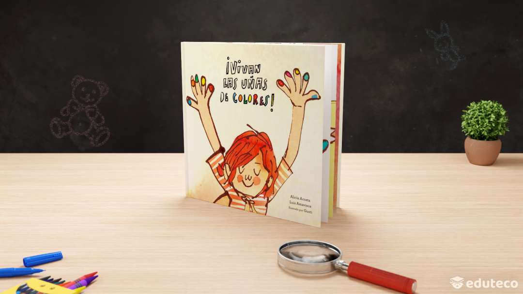 Portada del libro ¡Vivan las uñas de colores! autor: Alicia Acosta, Luis Amavisca